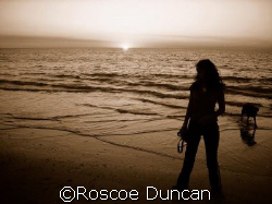lucinda, molly, ocean, sunset by Roscoe Duncan 